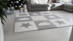Set covor copii puzzle alb - imagine 3