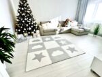 Set covor copii puzzle alb